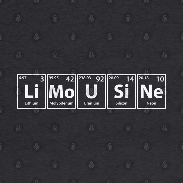 Limousine (Li-Mo-U-Si-Ne) Periodic Elements Spelling by cerebrands
